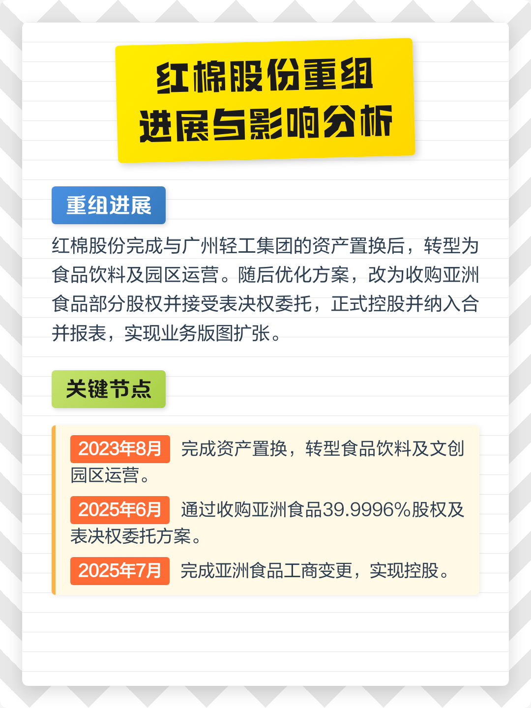 云浮市食品资产重组(食品资产重组案例)